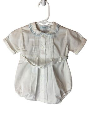 Feltman Brothers Button Belt Creeper white blue